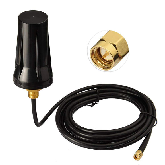 4G LTE Antenna Dual Band Fixed Screw Mount Omni-Directional SMA Male Antenna for 4G LTE Router Vehicle Truck RV Motorhome Marine Boat Mobile Cell Phone Booster System