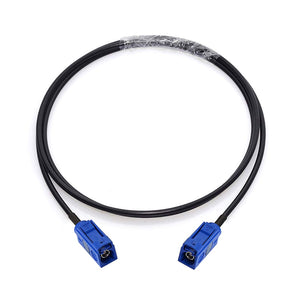 Fakra C Female to Female Blue Vehicle Antenna Extension Cable 1m 3 feet for Car Head Unit GPS Navigation BMW 3-Series 4-Series 5-Series Audi A3 A4 A5 A6 Volkswagen Passat Cadillac ATS XTS