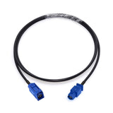 Fakra C Female to Fakra C Male Blue Vehicle Antenna Extension Cable 1m 3 feet Compatible with Car Head Unit Stereo GPS Navigation System Mecedes Benz C-Class CLA E-Class Shark Fin Antenna