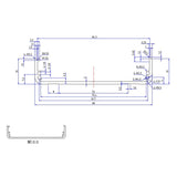 Extruded Aluminum Project Enclosure Electronic Box Split Body DIY - 4.33"x3.46"x1.50"(LxWxH)