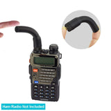 Dual Band VHF UHF 136-174MHz 400-470MHz Handheld HT Walkie Talkie Ham Two Way Radio SMA Female Flexible Rubber Antenna (2-Pack) Compatible with Kenwood Baofeng BF-F8HP UV-5R UV-82 BF-888S