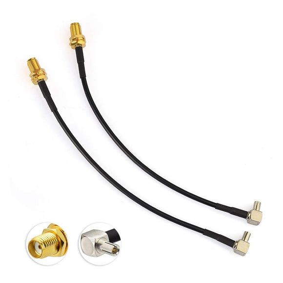 4G Antenna SMA Cable 4G LTE Antenna Extension Cable SMA Female Bulkhead to TS9 Plug Right Angle Cable RG174 6inch 15cm 2pcs for 4G Router 2G 3G 4G LTE Antenna UMTS Mobile