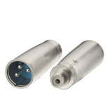 XLR to RCA Adapter，XLR Male to RCA Female，RCA to XLR Converter Gender Changer Audio Coupler for Microphone Connections/Audio Electronics - 2 PCS