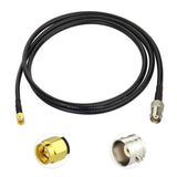 Eightwood Low Loss SMA to BNC Cable BNC Female Jack to SMA Male Plug Connector with RG58 Coaxial Cable 3.6ft 110cm