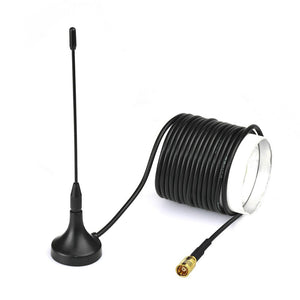 DAB Aerial SMB Antenna SMB Male Connector 3dBi Magnetic Base RG174 3M Cable Indoor TV Aerial Compatible for CB Radio CCTV Indoor/Outdoor Digital TV DVB-T Clarion Kenwood Alpine JVC