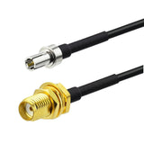 4G Antenna SMA Cable 4G LTE Antenna Adapter SMA Female to TS9 Male with 30cm 11.8inch RG174 2pcs for SMA Aerial Hsdpa 2G 3G 4G Router UMTS Mobile Broadband