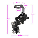Vehicle Truck CB Radio Antenna Mirror Mount Bracket with 5m/16.5 feet UHF PL-259 Male to UHF SO-239 Female Bulkhead Mount RG58 Cable for CB Radio Amateur Radio Mobile Transceiver Antenna