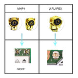 2" U.fl/IPEX Cable Mini PCI to RP-SMA Female Low Loss Coaxial Cable for Wireless Routers Mini PCIe Cards Network Extension Bulkhead Pigtail PCI WiFi WAN Repeater 2-Pack