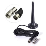 Toiot 75ohm DAB FM/AM Aerial Car Digital Radio Antenna with Magnetic Base 3m 9.84tf TV Extension Cable TV Adapter to F Connector 2 Kit for Yamaha JVC Sherwood Pioneer Onkyo Audio System FM Radio