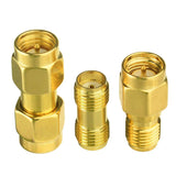 Roll over image to zoom in Eightwood SMA Adapter Kit SMA Male/Female to Male/Female RF Coax Coaxial Connector Kit 3 Pcs