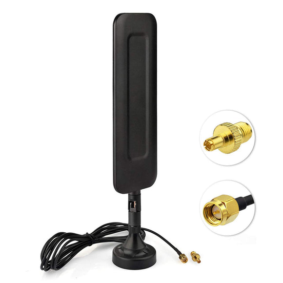 4G LTE 9dBi Magnetic Base SMA Male / TS9 Antenna Compatible with Huawei Netgear 4G Wireless Router Mobile Cell Phone Signal Booster Repeater Cellular Amplifier MiFi Mobile Hotspot USB Modem