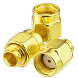 10pcs RP-SMA Male Solder Connector(Female pin) for Semi-Rigid Cable/141 Cable/RG402