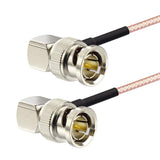 3G/HD SDI Cable BNC Cable(200cm 75Ω) for Cameras and Video Equipment，Supports HD-SDI/3G-SDI/4K/8K，SDI Video Cable (Both Right Angle,1Pcs)