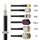 RG58 RF Coaxial Coax Cable 50 Feet (15.24 Meters)