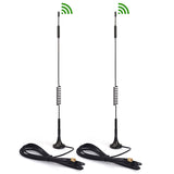 4G LTE 7dBi Magnetic Base SMA Male Antenna (2-Pack) Compatible with Verizon AT&T T-Mobile Sprint Huawei Netgear 4G Router Gateway Mobile Cell Phone Signal Booster Repeater Cellular Amplifier