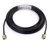 UHF PL-259 Male to UHF PL-259 Male RG58 Cable 30 feet for Vehicle Truck Mirror Mount Fiberglass Whip CB Antenna Marine Boat VHF Radio Ham Radio Amateur Radio Mobile Transceiver Antenna