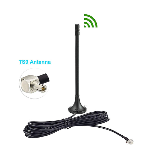 4G LTE 3dBi Magnetic Base TS9 Antenna Compatible with Verizon AT&T T-Mobile Sprint Netgear Nighthawk Huawei MiFi Mobile Hotspot Router USB Modem Jetpack AirCard AC791L 6620L AC815S AC770S