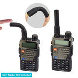 Dual Band VHF UHF 136-174MHz 400-470MHz Handheld HT Walkie Talkie Ham Two Way Radio SMA Female Flexible Rubber Antenna (2-Pack) Compatible with Kenwood Baofeng BF-F8HP UV-5R UV-82 BF-888S