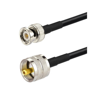 CB Radio BNC Cable BNC Male to UHF Male PL259 Adapter Extension Cable RG58 20cm for CB Antenna CB Radio BNC Antenna Two-Way Radio Mobile Amateur Radio Antenna