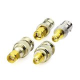 Eightwood SMA to BNC Adapter Kit SMA Male/Female to BNC Male/Female RF Coax Coaxial Connector Kit 4 Pcs