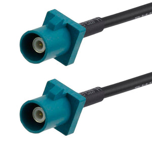 Fakra Extension Cable Fakra Z Male To Male Plug Connector Pigtail Cable RG174 15cm for Fakra GPS Antenna Sirius Car audio Radio Phantom Supply Telematics Cellular Phone etc.