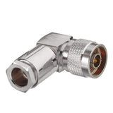 N Connectors N Plug Male RF Coax Connector Right Angle Clamp Solder for LMR400 Coaxial Cable 2Pcs