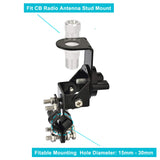 Vehicle Truck CB Radio Antenna Mirror Mount Bracket for CB Radio Ham Radio Amateur Radio Mobile Transceiver Antenna UHF SO-239 Female Bulkhead Mount Connector