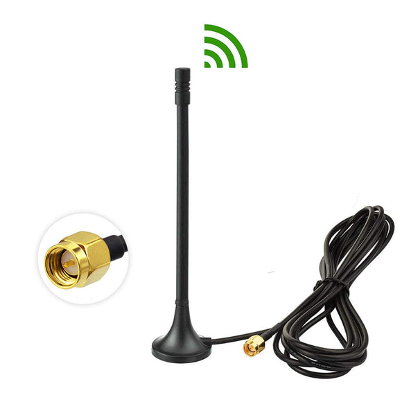 4G LTE 3dBi Magnetic Base SMA Male Antenna Compatible with Verizon AT&T T-Mobile Sprint Huawei Netgear 4G Wireless Router Gateway Mobile Cell Phone Signal Booster Repeater Cellular Amplifier