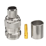 N Connector with Dust Cap N Female Crimp Jack RF Coax Connector for LMR400 RG213 RG8 Cable 5pcs