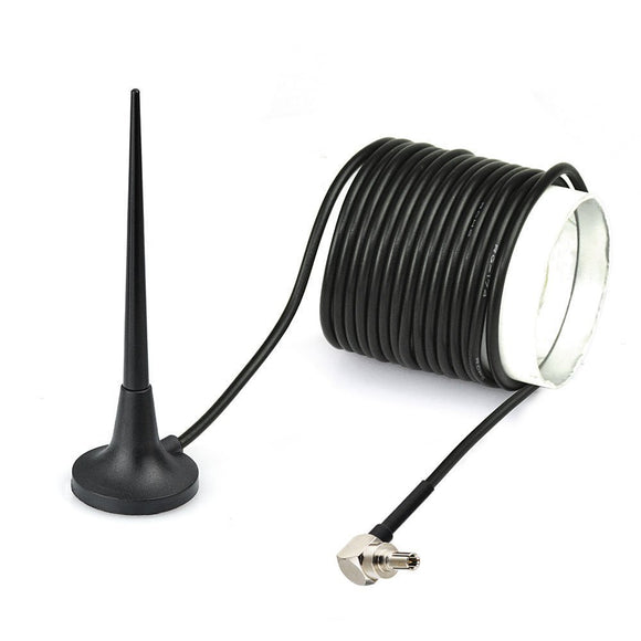 3.5dBi GSM 3G 4G LTE Antenna CRC9 Male Right Angle Connector with Extension Cable 9.8Ft 850/900/1900/2100 MHz