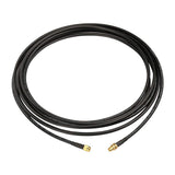 RP-SMA Male to RP-SMA Female Bulkhead Mount Low Loss KSR-195 WiFi Antenna Extension Cable 3m/10 feet for Wireless PCI Express PCIE Network Card USB WiFi Adapter WiFi Router Booster IP Camera