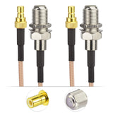 Eightwood SMB to F Adapter Cable SMB Male to F Female Coax Pigtail with RG316 Coaxial Cable (1Ft 30cm) for Sirius XM Satellite Radio Antenna 2 Pcs