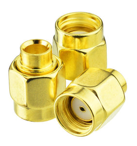 10pcs RP-SMA Male Solder Connector(Female pin) for Semi-Rigid Cable/141 Cable/RG402