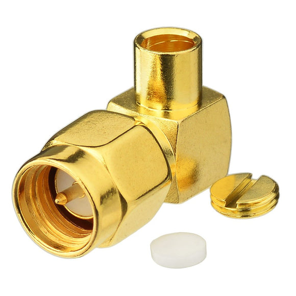 10pcs SMA Male Plug Solder Connector for Semi Rigid .141