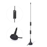 VHF UHF Police Scanner Antenna CB Radio Ham Radio Home Mobile Radio Scanner Antenna Magnetic Base BNC Male Antenna Compatible with Uniden Bearcat Whistler Radio Shack Car Truck Police Scanner