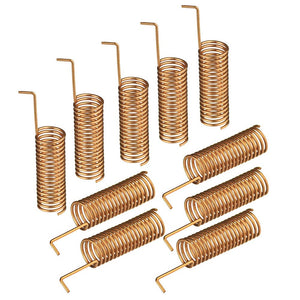 Helical Remote Control Antenna 2dBi Helical 10pcs Solder DIY Spring Antenna 433MHz 470MHz 490MHz 510MHz 868MHz for Transmitter Receiver Module Homematic PCB Kit Wireless Antenna