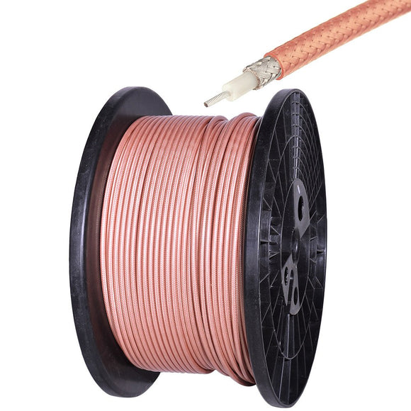 RG400 M17/128 Double Copper Braid Shielded Coax Coaxial Cable 10 feet