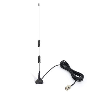 VHF UHF Police Scanner Antenna CB Radio Ham Radio Home Mobile Radio Scanner Antenna Magnetic Base BNC Male Antenna Compatible with Uniden Bearcat Whistler Radio Shack Car Truck Police Scanner