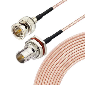 BNC Cable 3G/HD SDI Cable(200cm 75Ω) bnc Male to Female Extension Coaxial Cable for Cameras and Video Equipment，Supports HD-SDI/3G-SDI/4K/8K，SDI Video Cable (Straight,1Pcs)