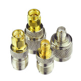 SMA Male/Female to Tnc Male/Female Adapter RF Coax Coaxial Connector Kit 4 Pcs