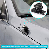 Vehicle CB Radio Antenna Mounting Through Hole Fix Bracket 16mm Hole Lip Mount for Car SUV Truck CB Radio Ham Amateur Radio Mobile Transceiver Antenna UHF SO-239 Female Bulkhead Mount Connector